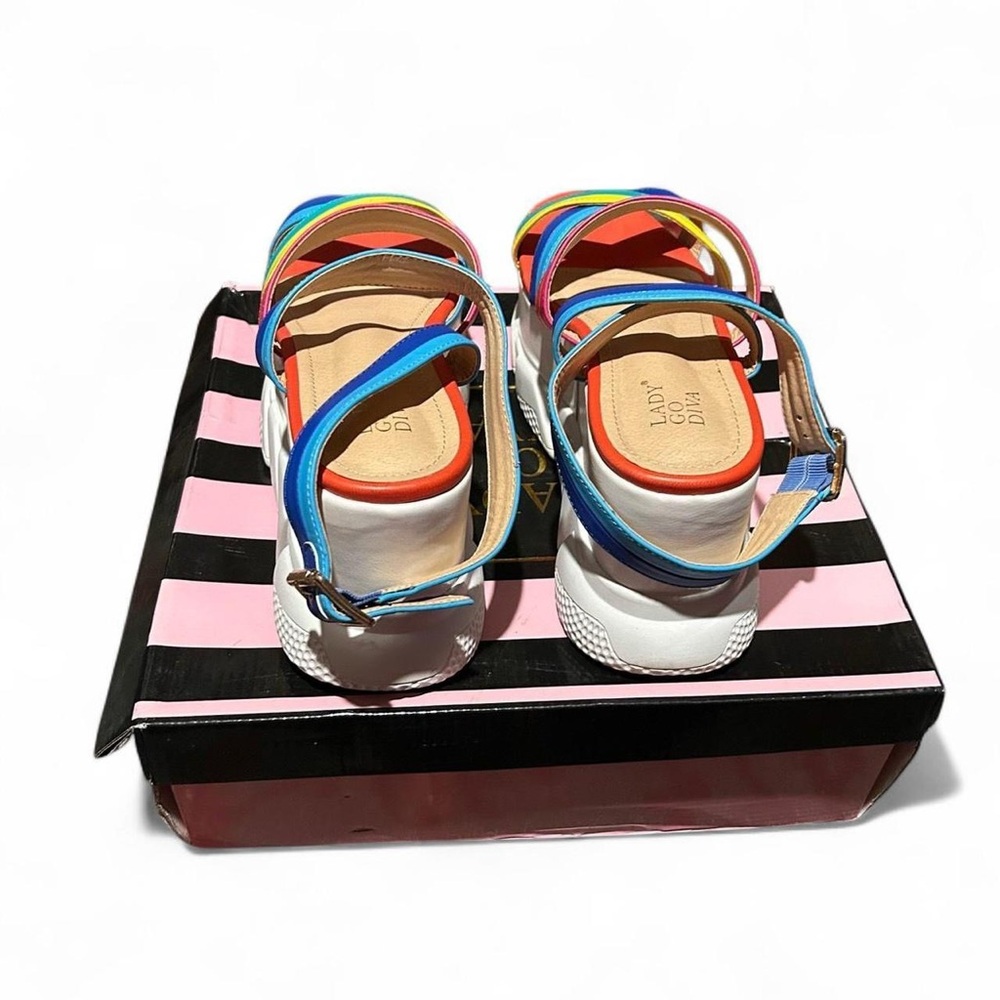 Dolls Kill Multicolor Strappy Platform Sandals - image 4